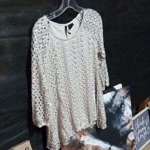 Elegant Cream Women's Top